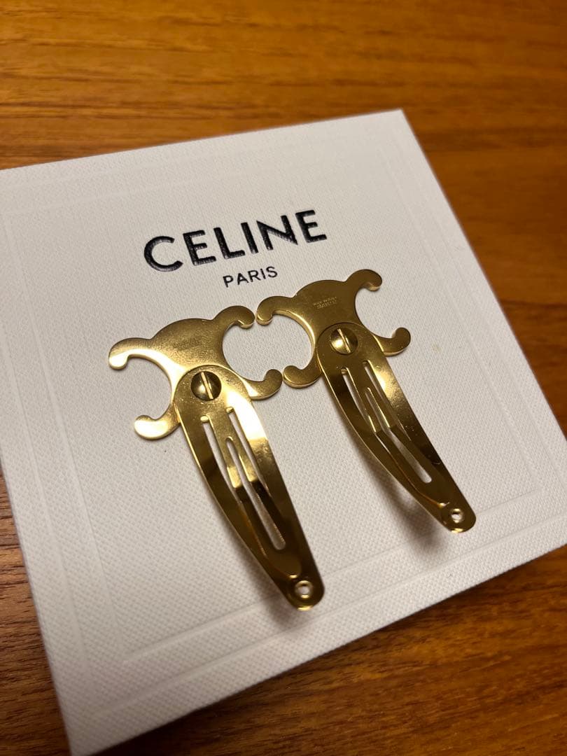 ★ぷりん★セリーヌ/CELINE/トリオンフ/ヘアクリップ/ヘアピン
