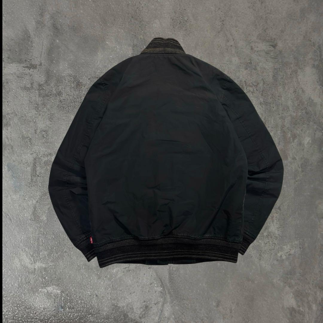 リーバイス MA-1 ボンバージャケット M 黒 サーモア中綿 タロンジップ