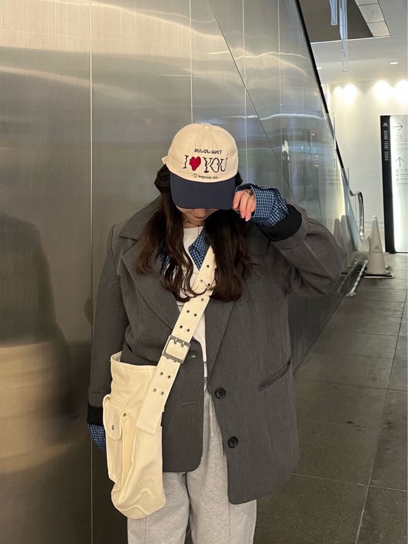 ハート刺繍入り テーラードジャケット TINA：JOJUN