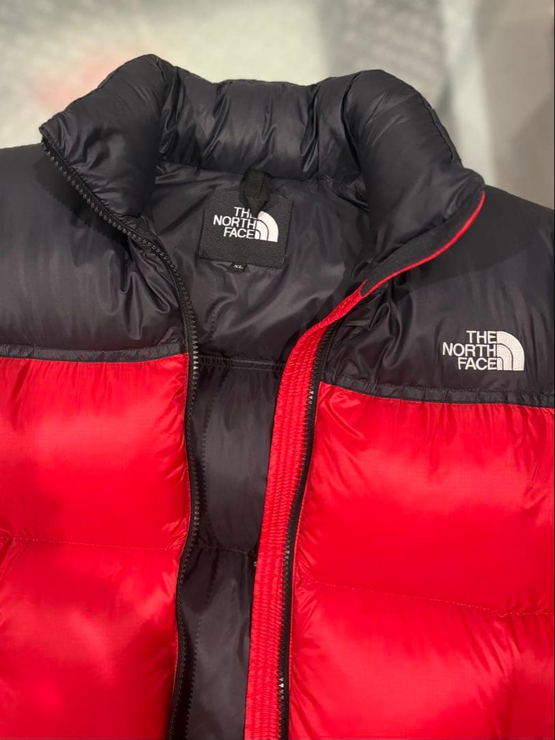 最終価格THE NORTH FACE ダウンベスト 赤・黒 XL