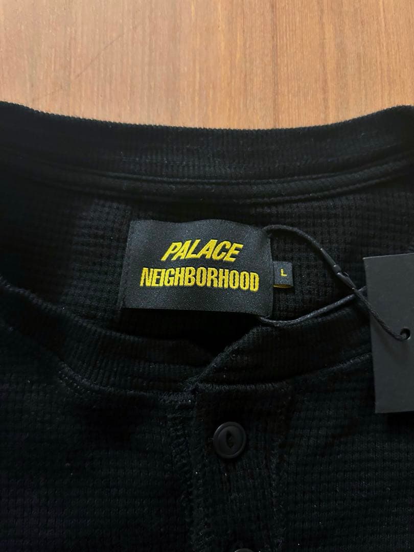 トップス PALACE NEIGHBORHOOD WAFFLE JERSEY BLACK