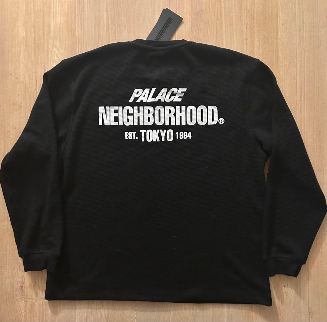 トップス PALACE NEIGHBORHOOD WAFFLE JERSEY BLACK
