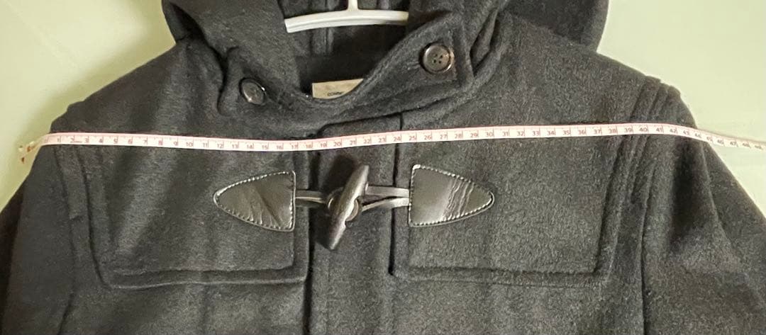コムデギャルソンシャツ　ダッフルコート　Mサイズ　黒