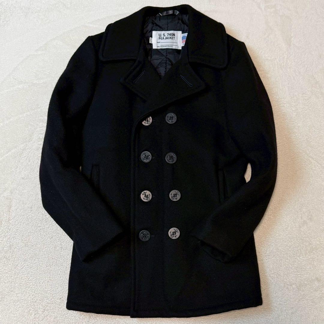 USA製 schott pコート メルトン キルティング アメカジ 740N