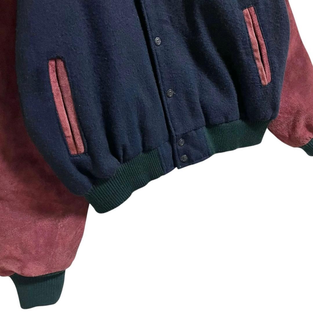 Hard Rock CAFE ハードロックカフェ スタジャン レザー ウール