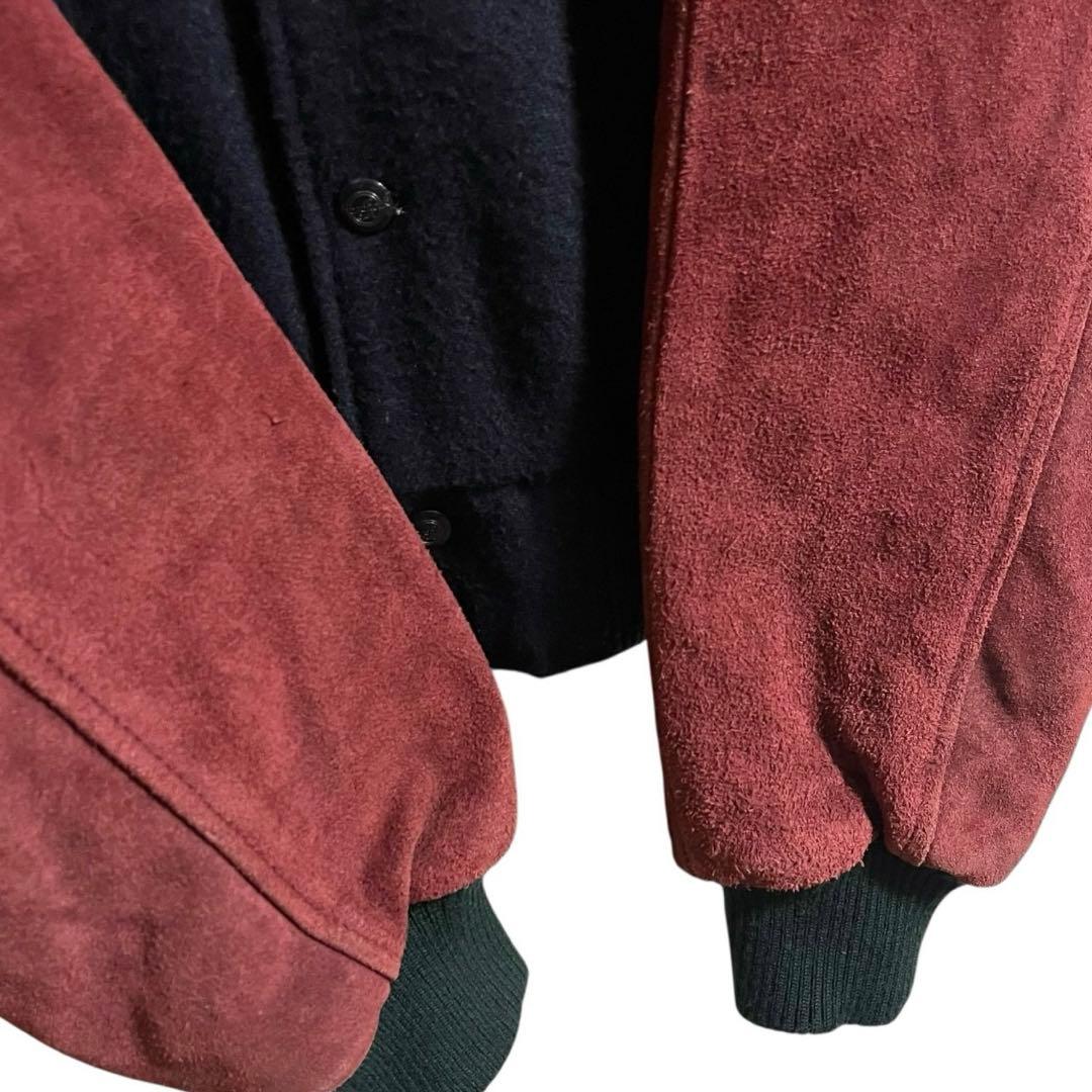 Hard Rock CAFE ハードロックカフェ スタジャン レザー ウール