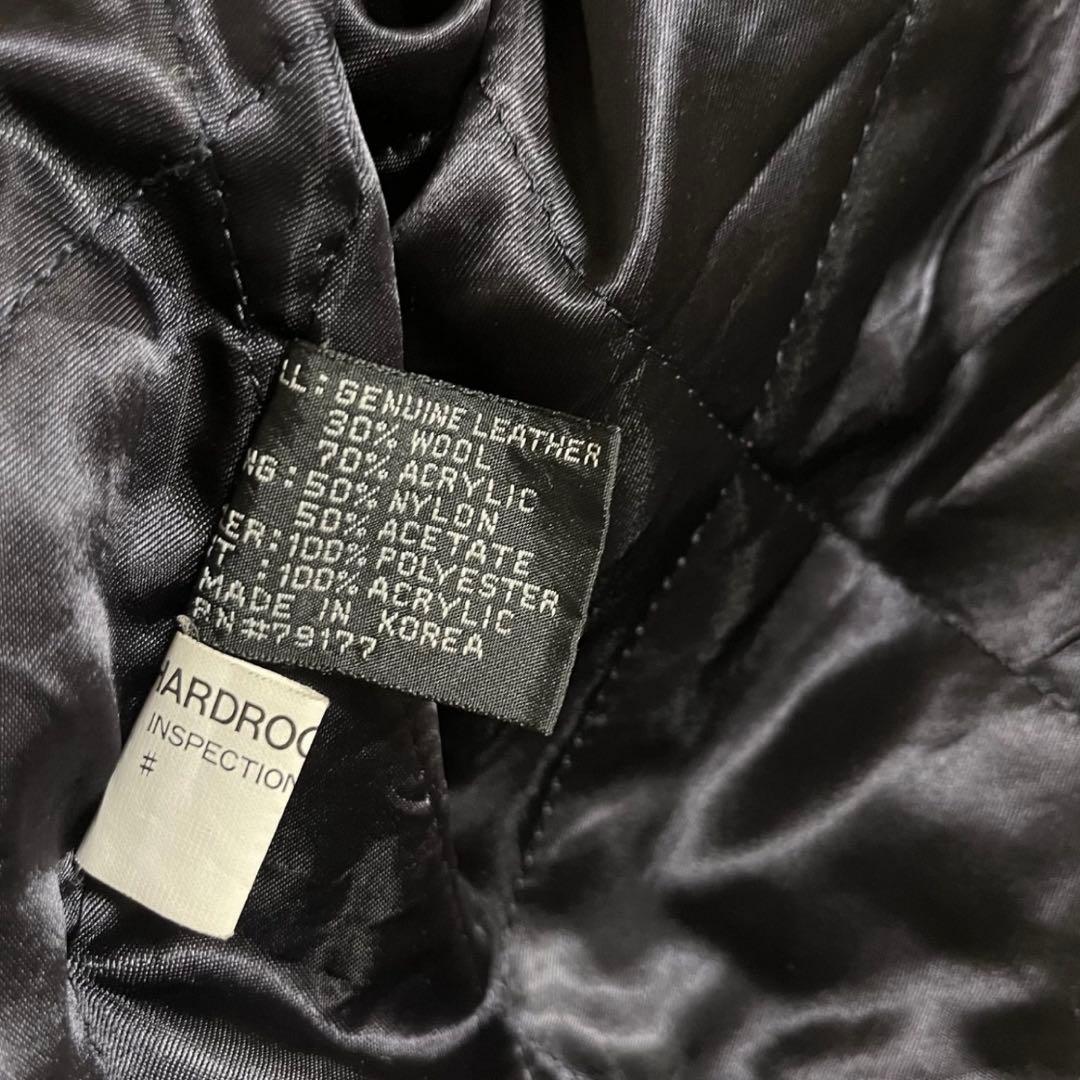 Hard Rock CAFE ハードロックカフェ スタジャン レザー ウール