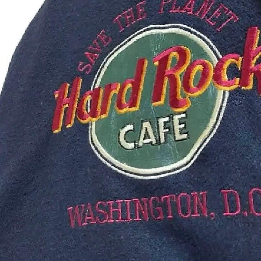 Hard Rock CAFE ハードロックカフェ スタジャン レザー ウール