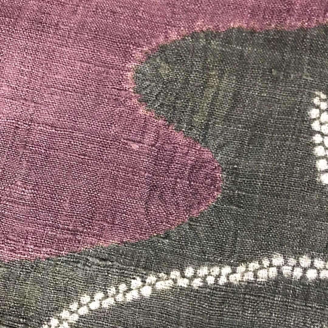 ZF-858 袋帯 洒落帯 紬 上質 正絹 太鼓柄 高級 逸品