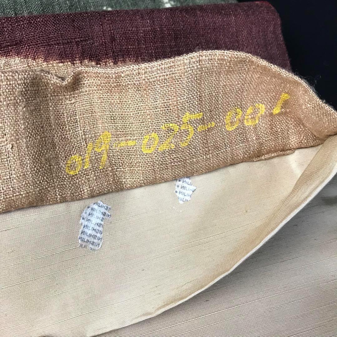 ZF-858 袋帯 洒落帯 紬 上質 正絹 太鼓柄 高級 逸品