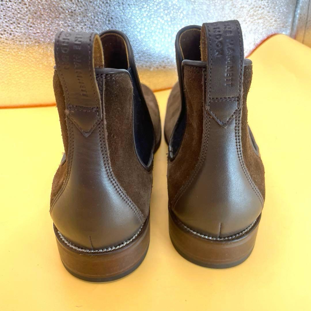 キャサリンハムネットロンドン　サイドゴアブーツ　25㎝