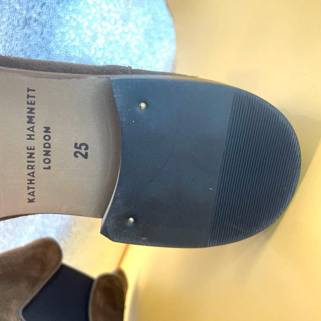 キャサリンハムネットロンドン　サイドゴアブーツ　25㎝