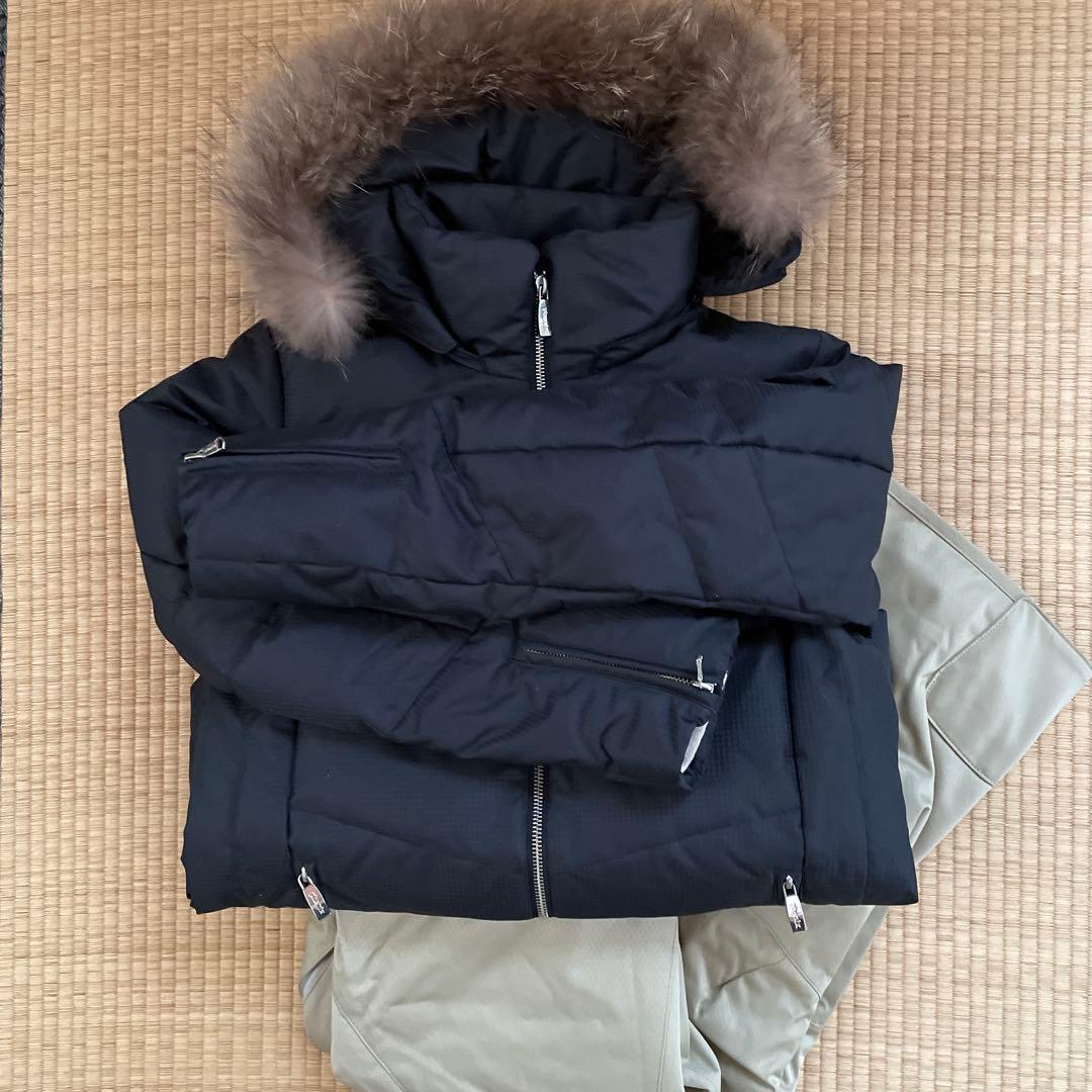 regent ブラック ダウンジャケット ファー付き スキーウェア