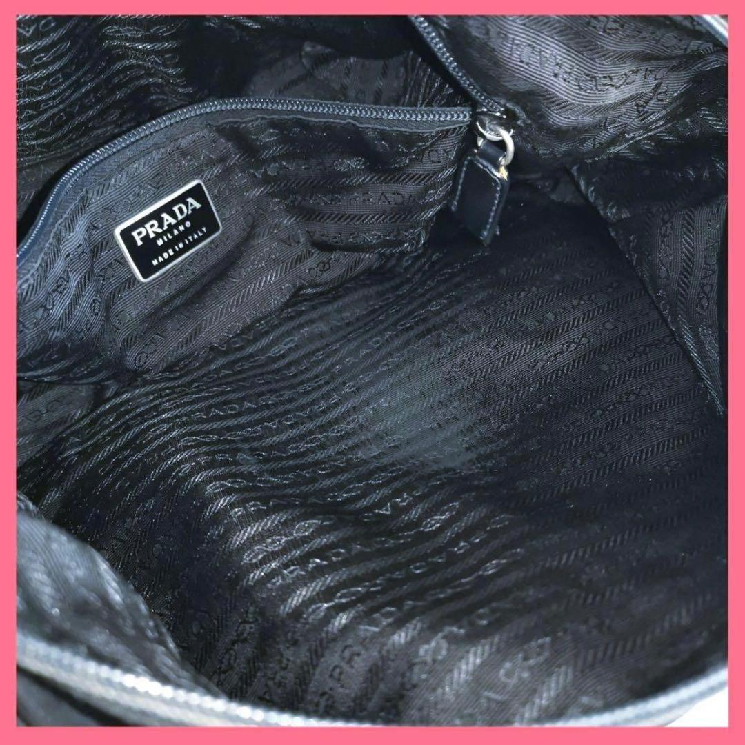 【正規品】プラダPRADA 大きめサイズ斜めがけショルダーバッグ 黒 ポコノ