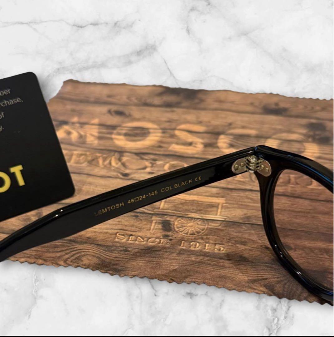 大人気‼️モスコット レムトッシュ 46 ブラック ライトグレーレンズ 定番型
