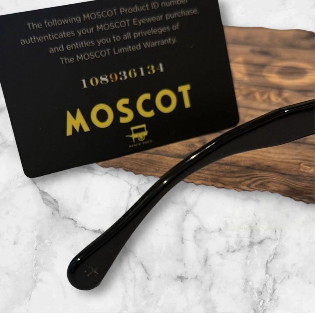 大人気‼️モスコット レムトッシュ 46 ブラック ライトグレーレンズ 定番型