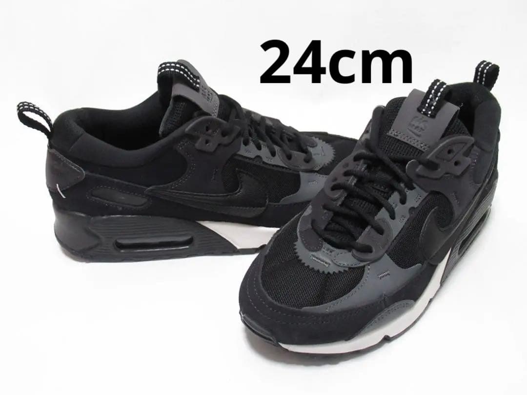 24cm グレー 黒 ナイキ エアマックス 90 フューチュラ