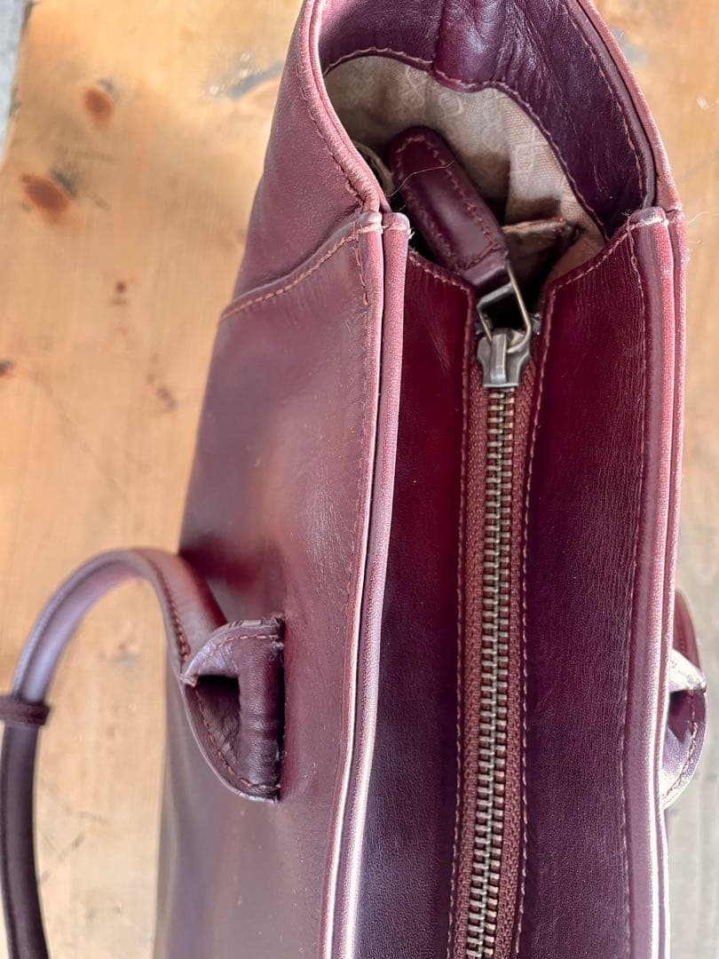 ダークブラウン レザートートバッグ