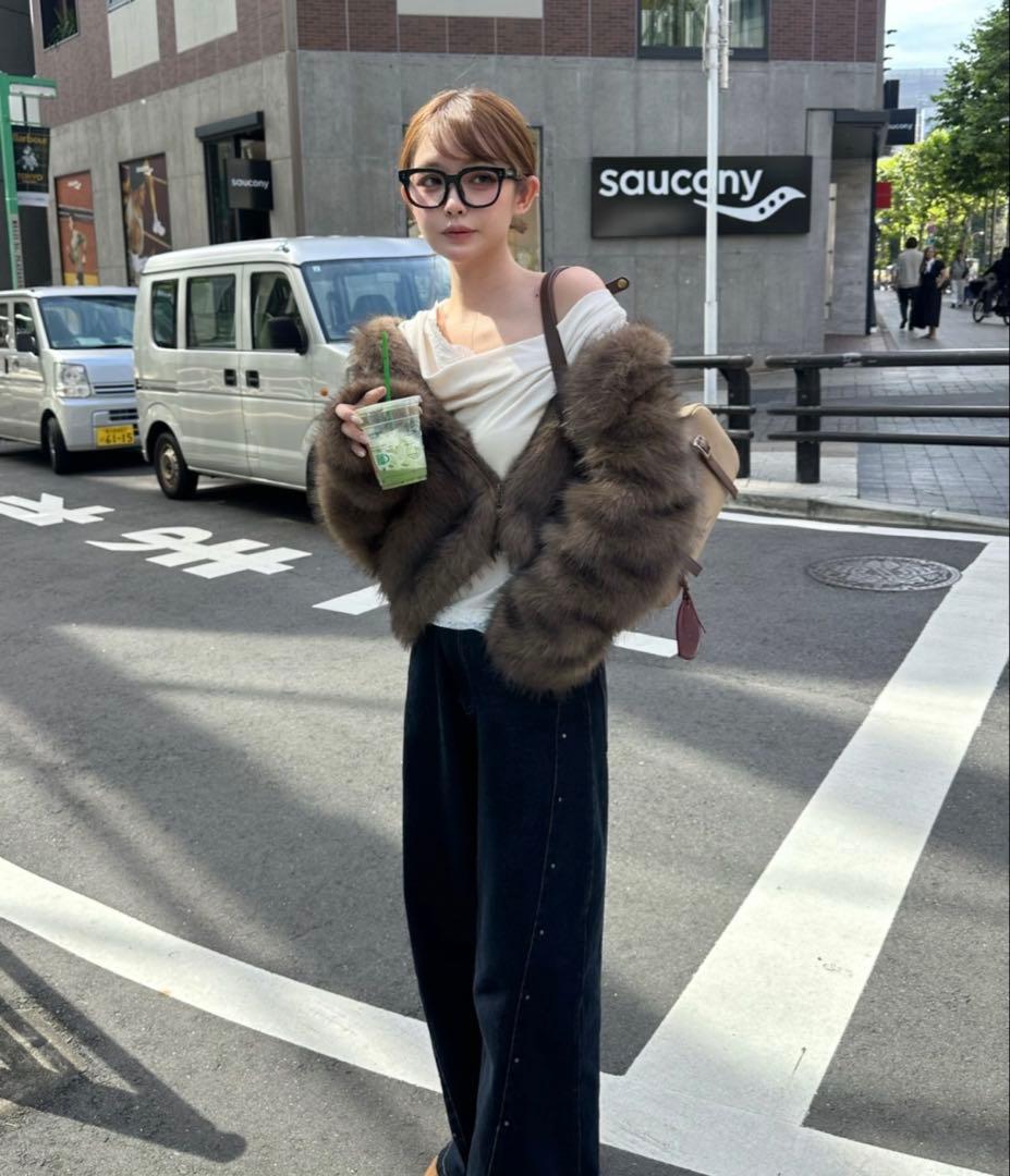 ダブルジップファーブルゾン　raycassin