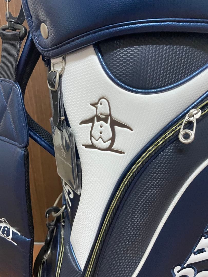 ②美品　Munsingwear ゴルフバッグ ネイビー マンシングウェア