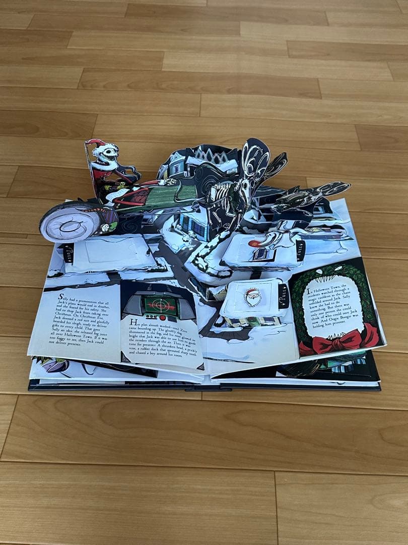 希少本　ナイトメアビフォアクリスマス　マシューラインハート作　ポップアップ絵本