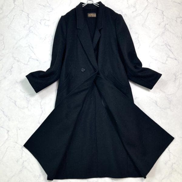 極美品 カシミヤ100％ L ダブルフェイス ダブルチェスターコート B0188