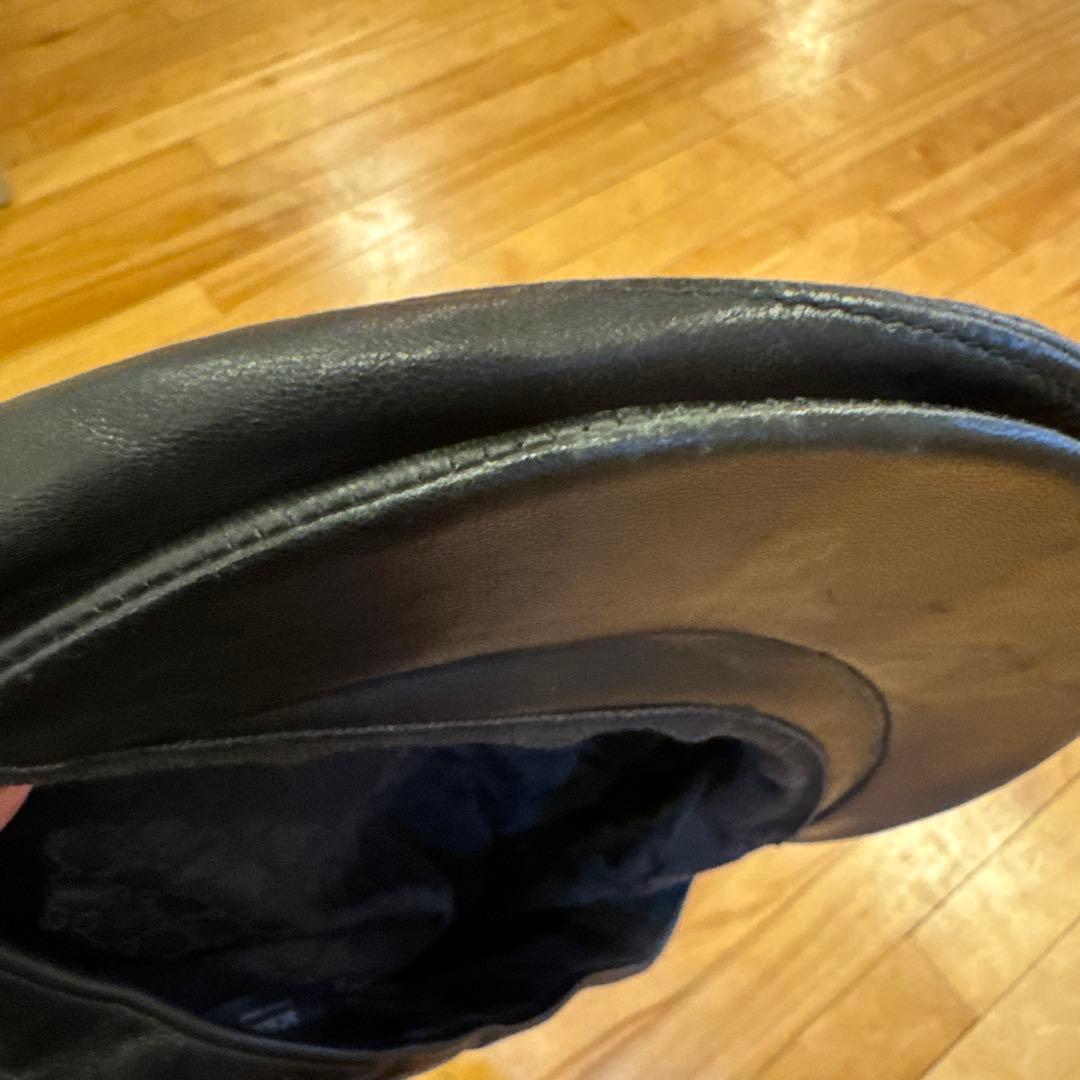 GUCCI 本革 メンズ　ハンチング　帽子　Lサイズ