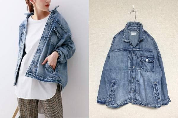 大草直子さん着用 upper hights アッパーハイツ デニム ジャケット