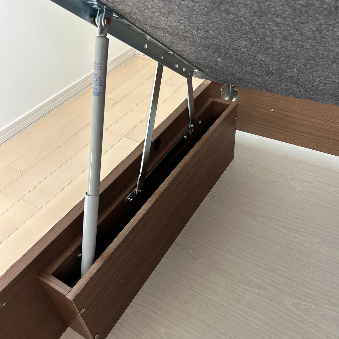 収納付きシングルベッドフレーム