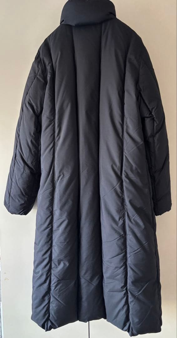 Ferragamo ロングダウン(ダブルチャック)ブラック 収納可能 フード付き