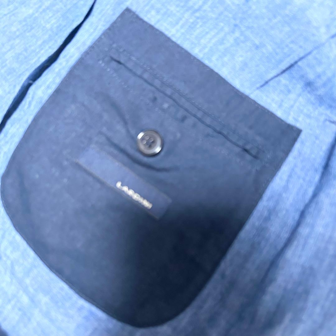 極美品　ラルディーニ　デニム調　テーラードジャケット　アンコンジャケット　リネン