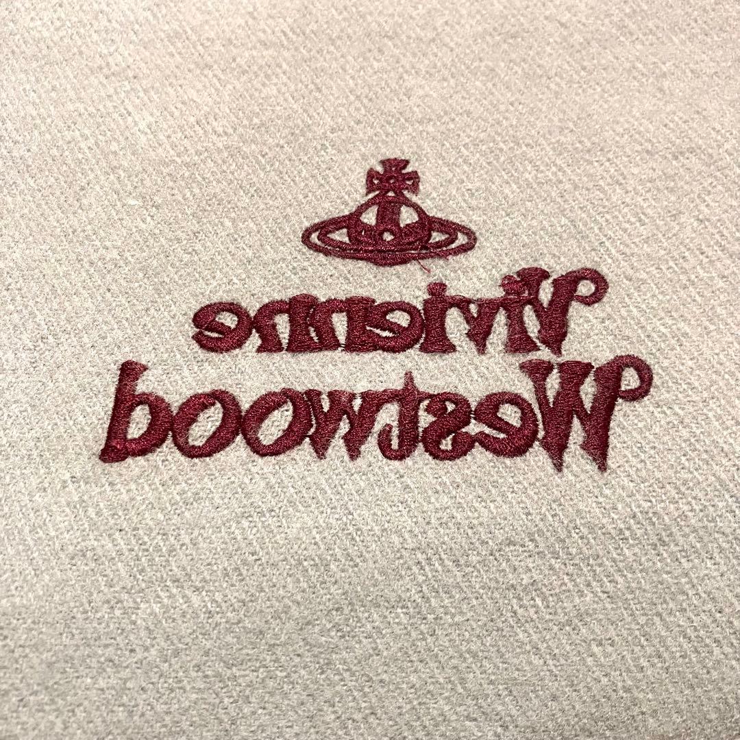 ヴィヴィアンウエストウッド ウール マフラーレディースメンズ グレー【最終値下】