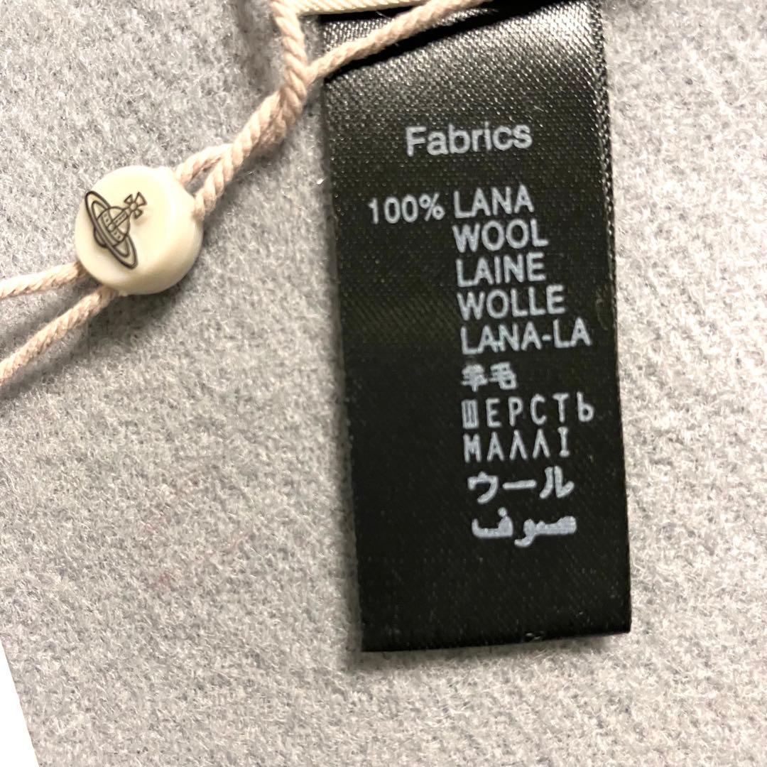 ヴィヴィアンウエストウッド ウール マフラーレディースメンズ グレー【最終値下】