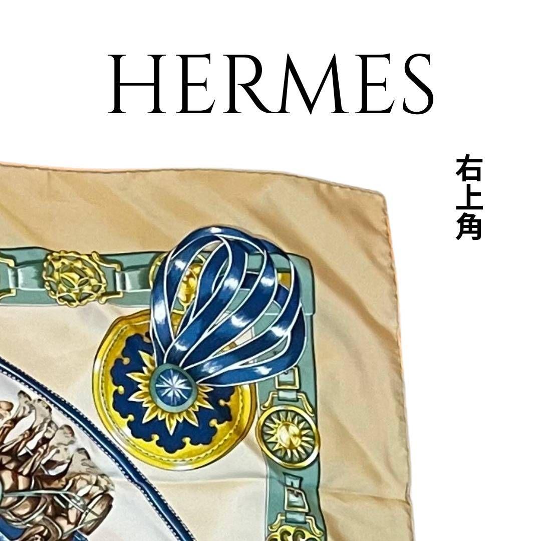 HERMESエルメスカレ90Chevaux de Trait馬柄 美品タグあり