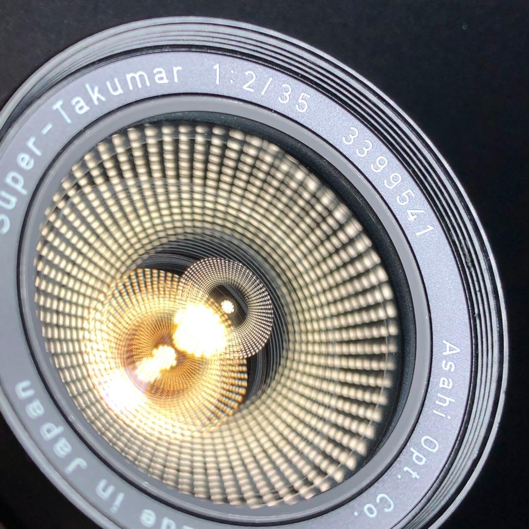 純正キャップ付 SUPER TAKUMAR 35mm f2 m42マウント