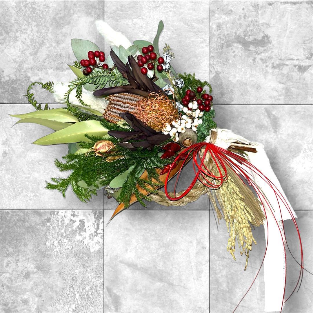 2026年迎春ネイティブしめ縄2wey正月飾り　 40×25