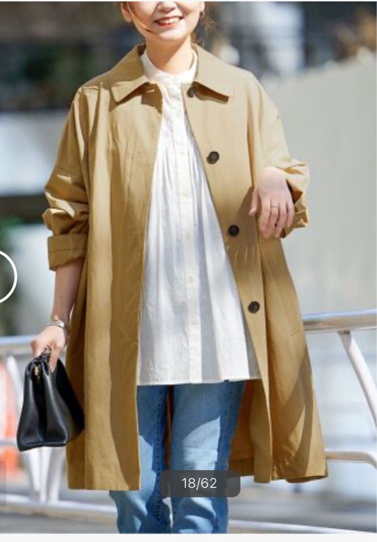 ハイカウントワイドステンカラーコート ジャーナルスタンダード