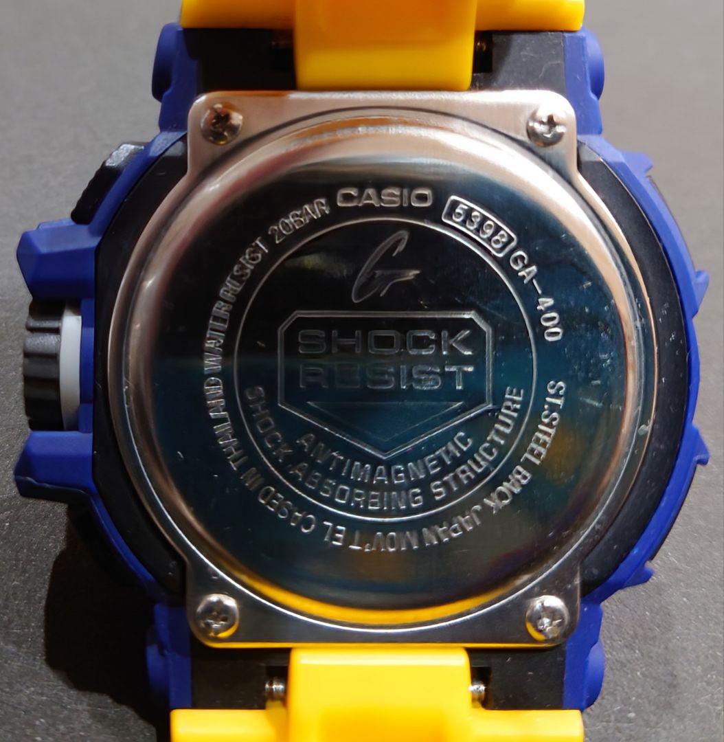 G-SHOCK 5398 GA-400/ 時計 青/黄　 美品