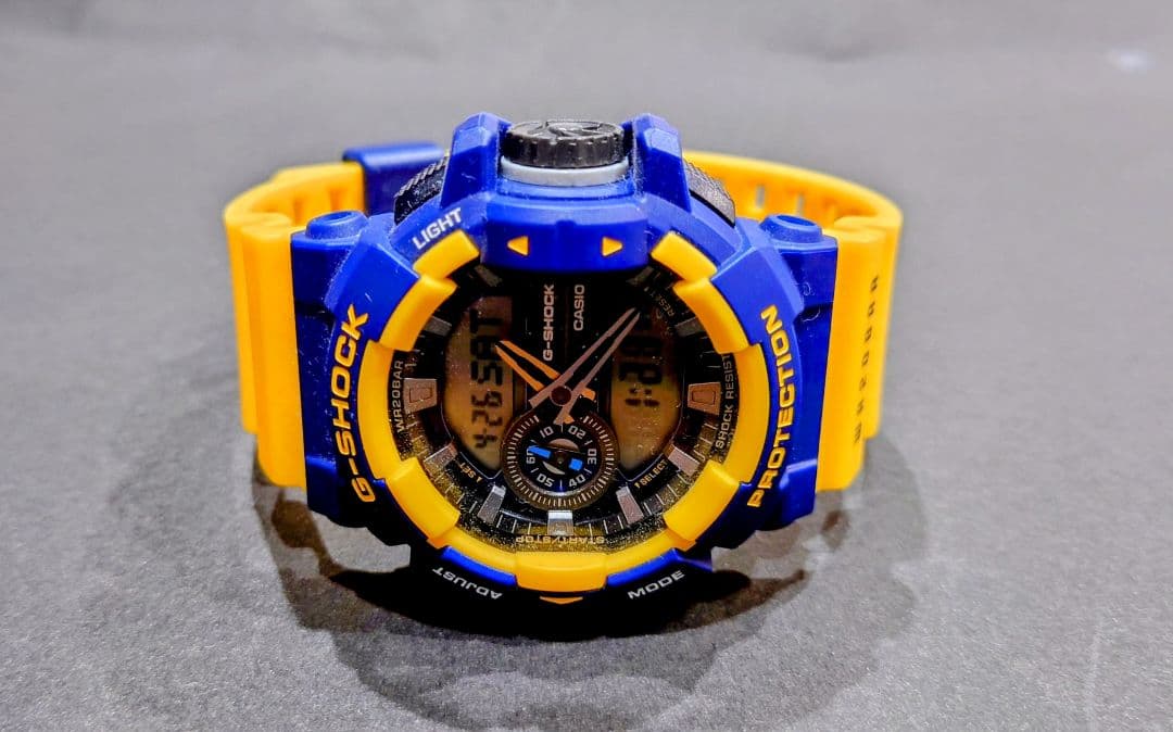 G-SHOCK 5398 GA-400/ 時計 青/黄　 美品