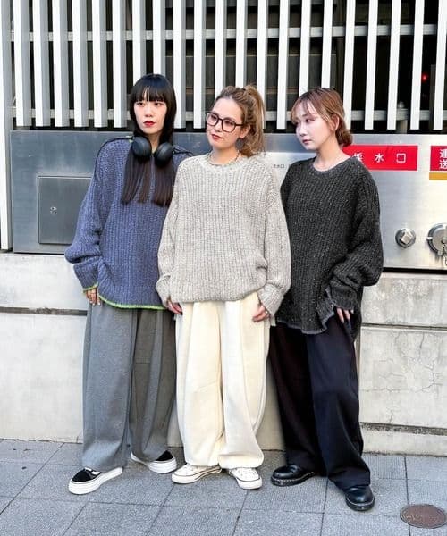 新品！ニコアンド [MODE NORM CORE] 3Dカーブパンツ L