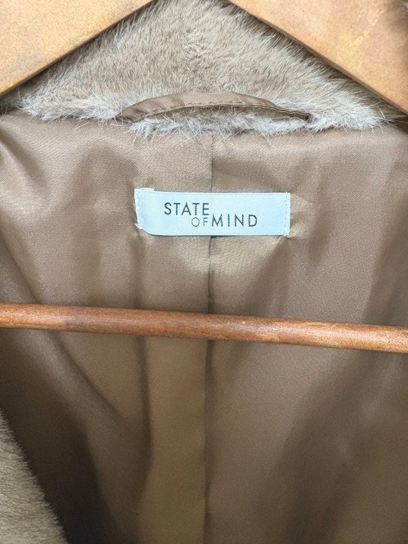 【美品！試着のみ】STATE OF MIND ファーブルゾン