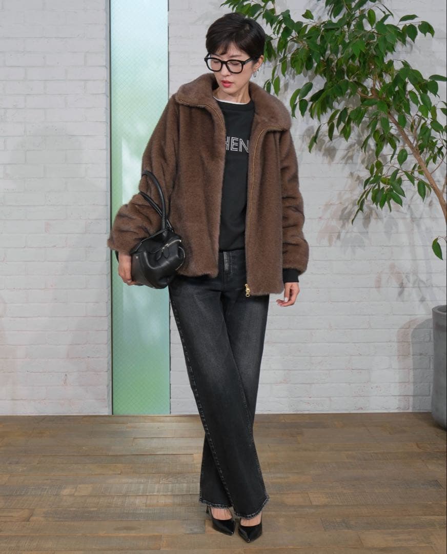 【美品！試着のみ】STATE OF MIND ファーブルゾン