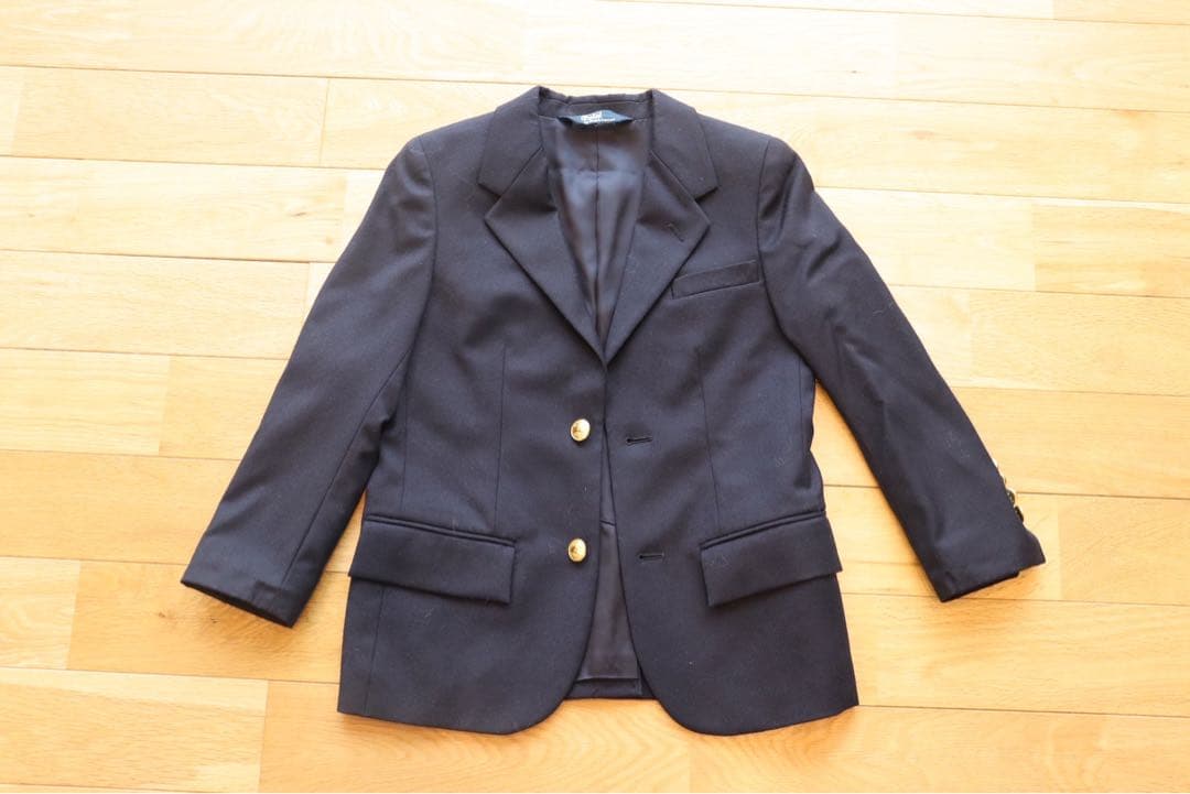 ラルフローレン120フォーマルスーツ5点紺ブレザー入学式結婚式美品