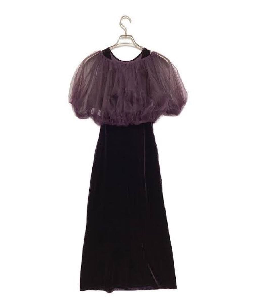 Ameri vintage ベロアドレス