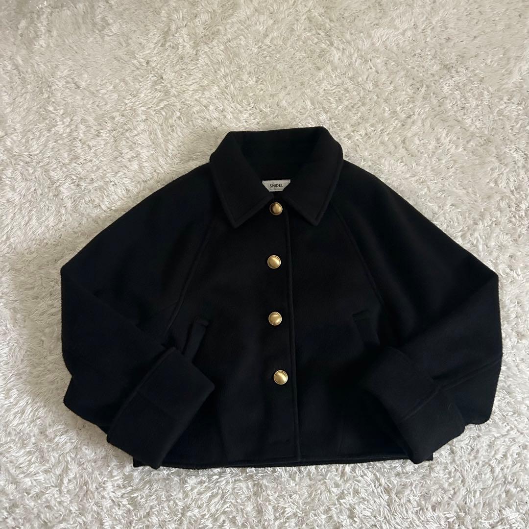 【人気カラー、2025AW】SNIDEL ステンカラーメタルボタンジャケット