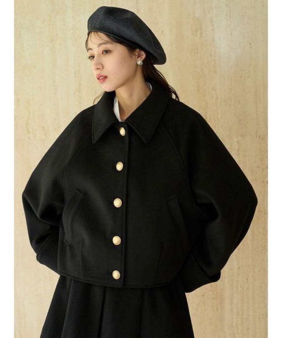 【人気カラー、2025AW】SNIDEL ステンカラーメタルボタンジャケット