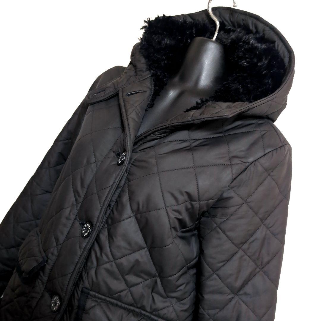 eu9 MACKINTOSH キルティング ロングコート 黒 レディースM相当