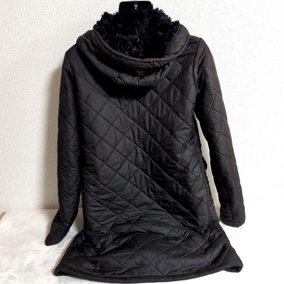 eu9 MACKINTOSH キルティング ロングコート 黒 レディースM相当