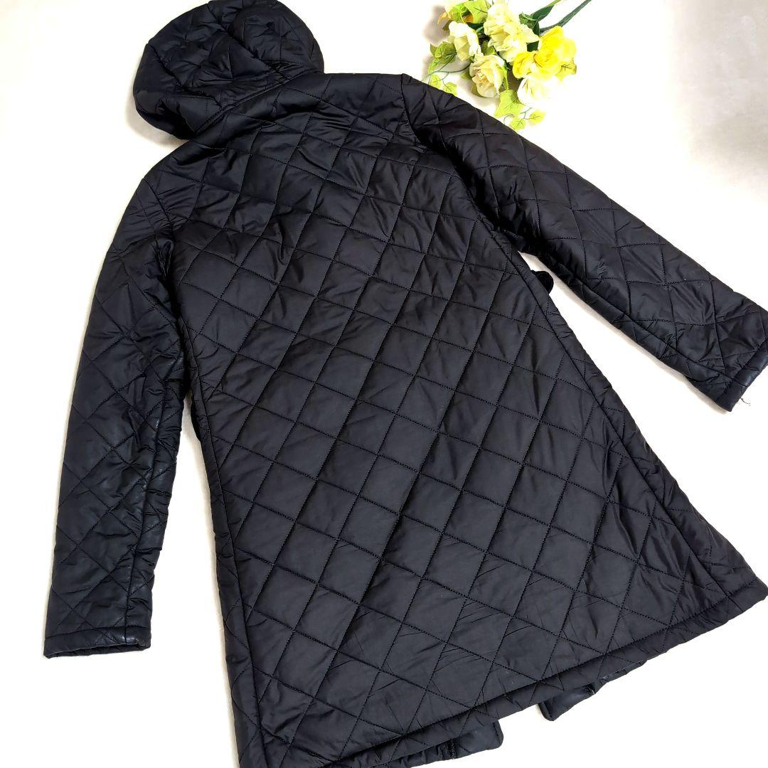 eu9 MACKINTOSH キルティング ロングコート 黒 レディースM相当