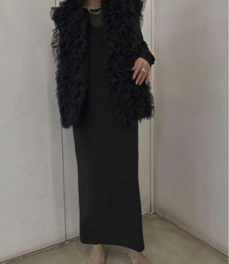 ▫︎ I LINE TULLE VEST SET DRESS ▫︎